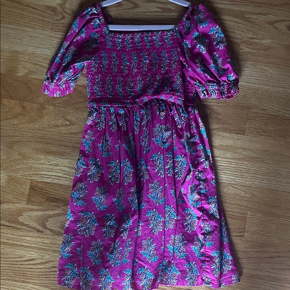 Crewcuts Pink and Blue Floral Kids Dress